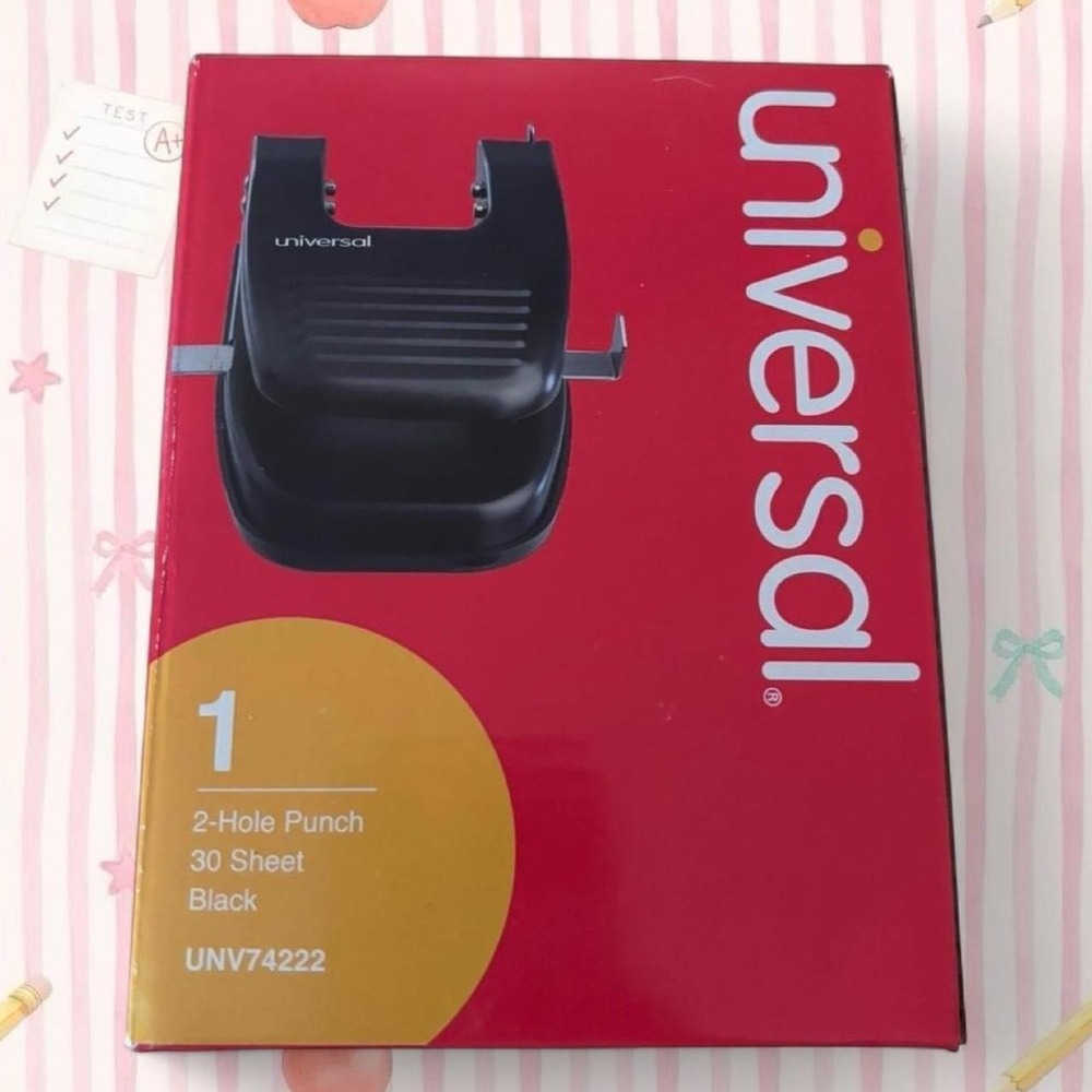 Brand new in box! 📦 Never opened or used Universal heavy-duty 2-hole puncher